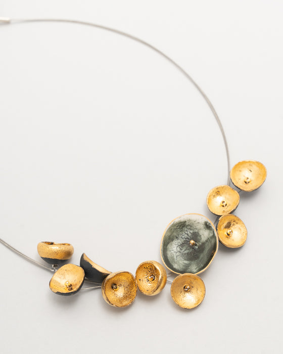 Collana in porcellana a cavetto "Luce"