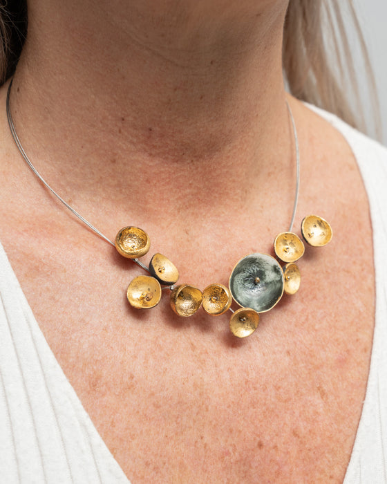 Collana in porcellana a cavetto "Luce"