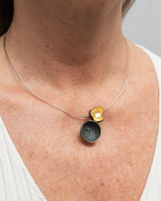 Collana in porcellana a cavetto "Duetto"