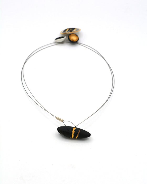 Collana in porcellana a cavetto "Graphic"