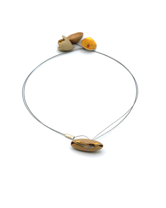 Collana in porcellana a cavetto "Campanula"