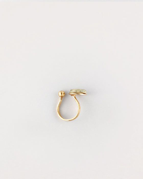 Anello in porcellana e bronzo Venezia, "Granito"